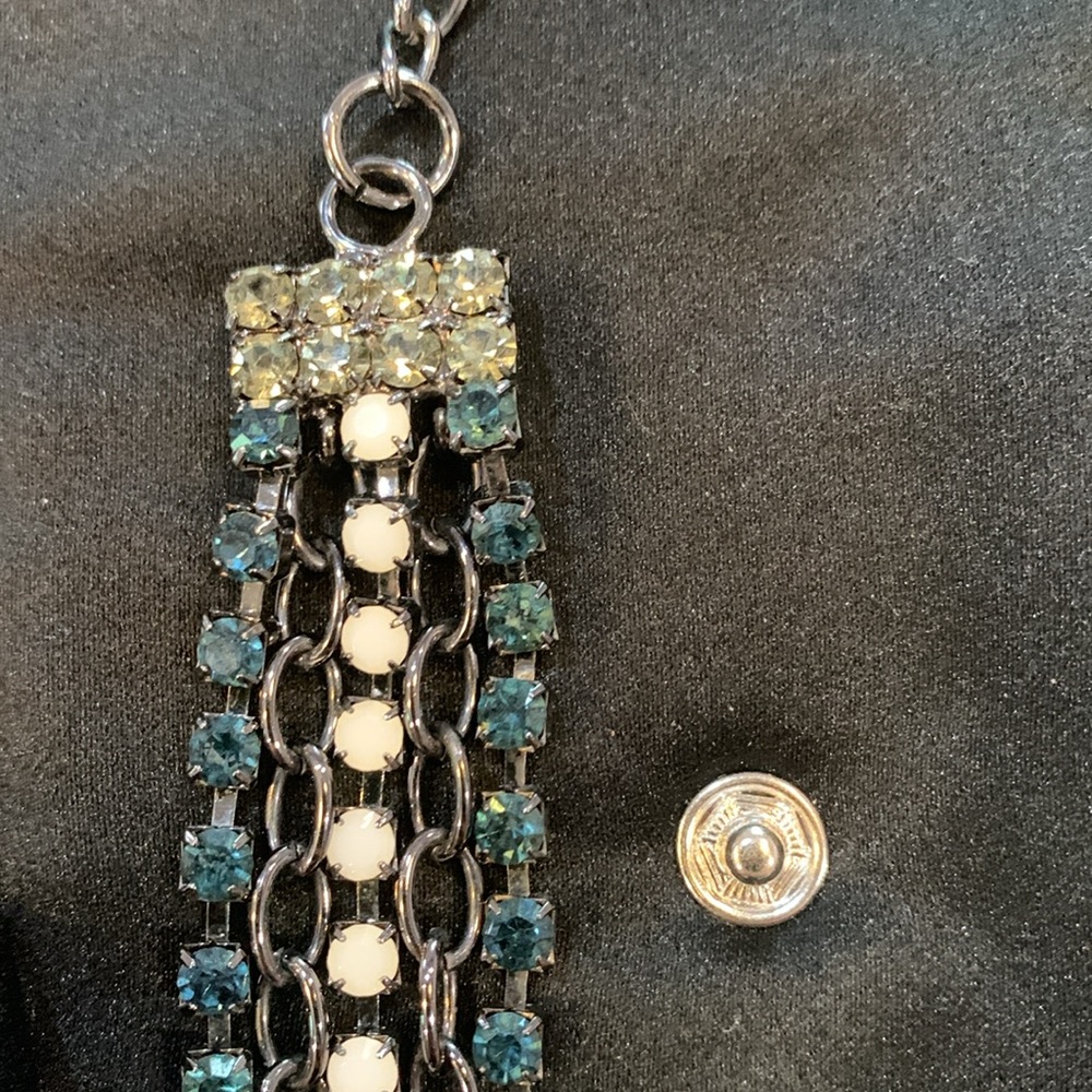 Kenneth Jay Lane Multi-Color Rhinestone Statement Necklace - Picture 6 of 15